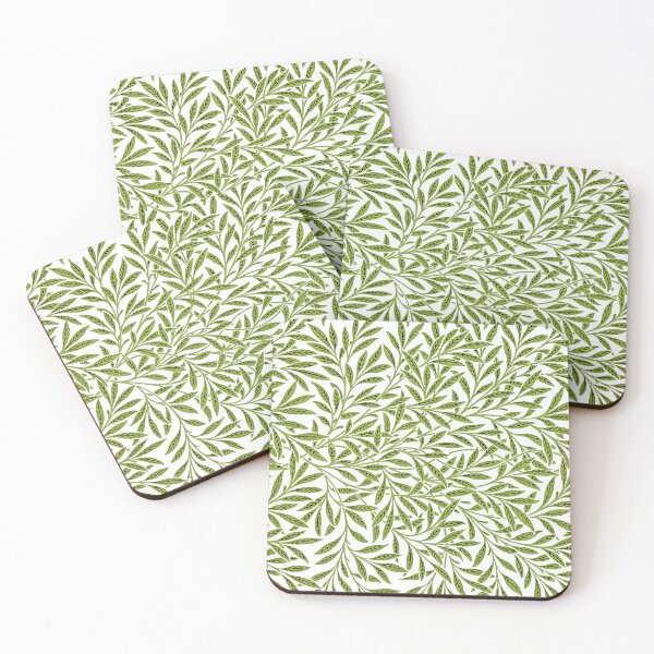 Item preview, Willow dark green leaves pattern illustration by William Morris enhanced by Art-Chemistry designed and sold by Art-Chemistry.