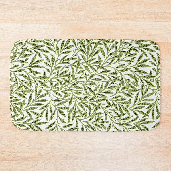 Item preview, Willow dark green leaves pattern illustration by William Morris enhanced by Art-Chemistry designed and sold by Art-Chemistry.