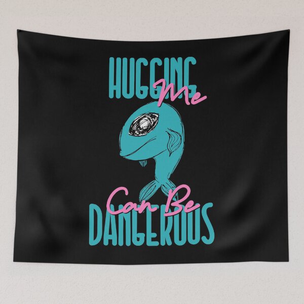 Item preview, HUGGING ME CAN BE DANGEROUS designed and sold by GAADesignz.