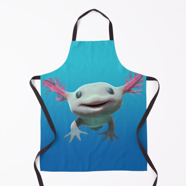 Item preview, Baby Axolot Smiling Swimming 3D style Albino Blue Gradient designed and sold by Brasilia.