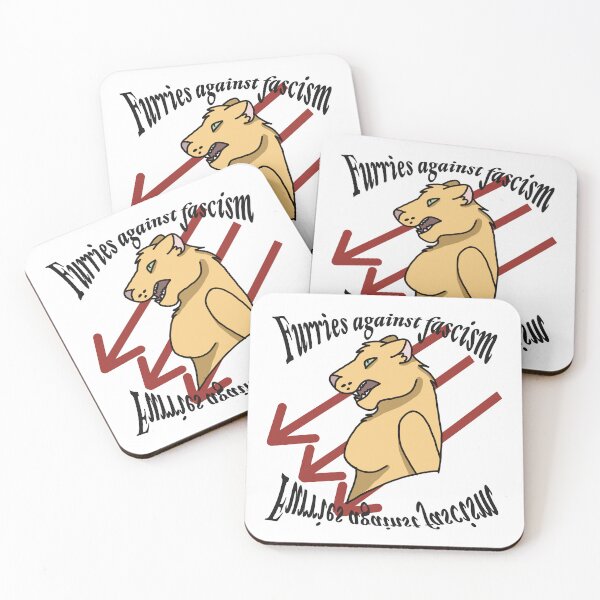 Item preview, Furries against fascism  designed and sold by Wolfkin Art .