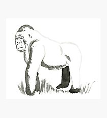 Sumi-E Gorilla (small) Photographic Print