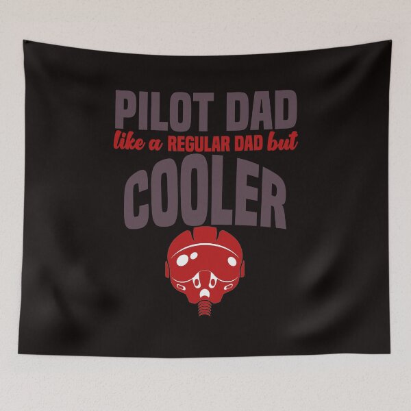 Artikelvorschau, Pilot Dad wie ein normaler Dad, aber cooler - lustiger Pilotenhelm und Text entworfen und verkauft von leo121687.