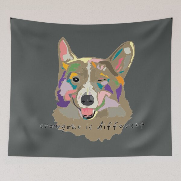Item preview, everyone is different_wink dog_c12 designed and sold by Mimi Huang.