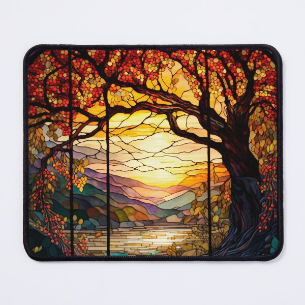 Item preview, Stained Glass Autumn Tree designed and sold by LeahTT.