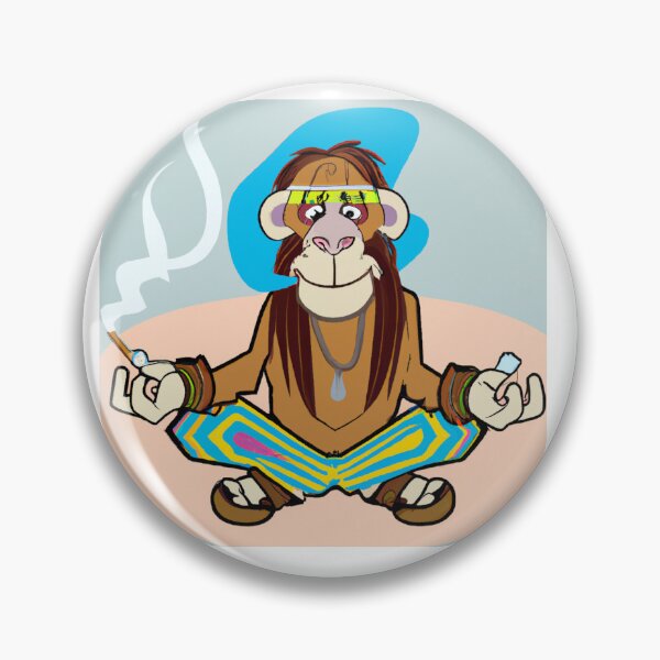 Aperçu de l'œuvre Singe de yoga hippie créée et vendue par Codeabdul.