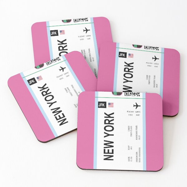 Item preview, NEW YORK PLANE TICKET BOARDING PASS designed and sold by abbymoriartyy.