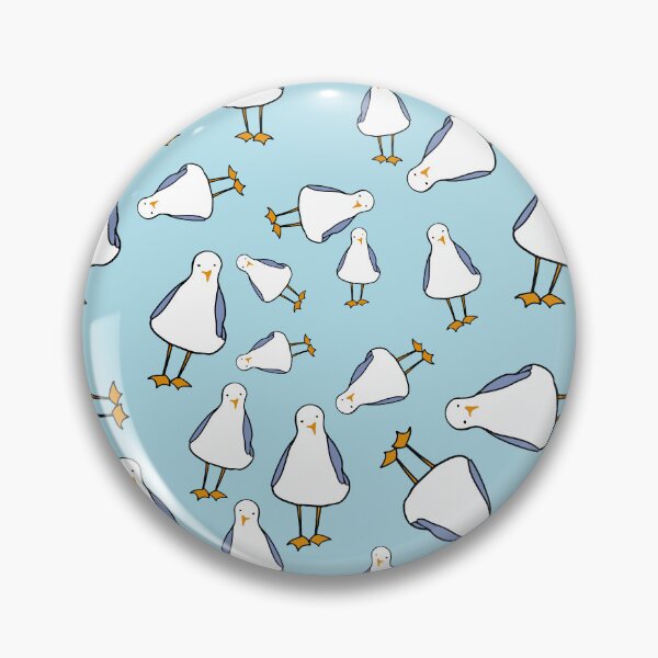 Item preview, Everybirdy Colorful Birds Pattern Hand Drawn Cute Standing Seagull designed and sold by Ching Teoh.