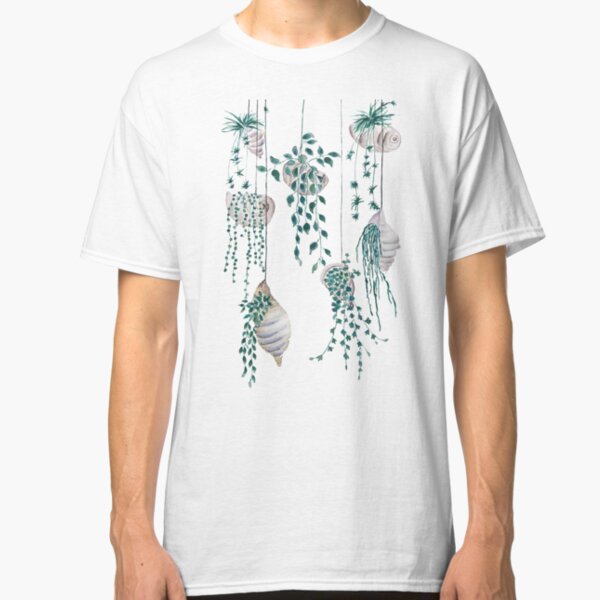Hanging plants in seashells Classic T-Shirt