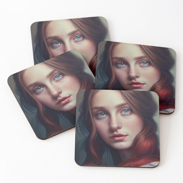 Item preview, Portrait of a pretty plasticine girl designed and sold by Dicoart.