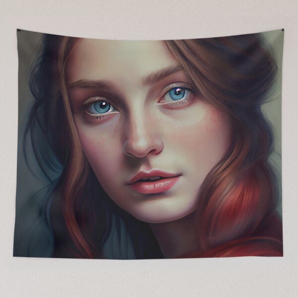 Item preview, Portrait of a pretty plasticine girl designed and sold by Dicoart.