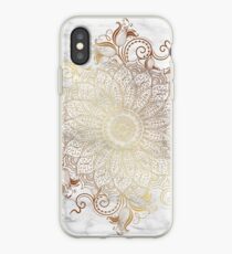 Mandala - Marble gold iPhone Case