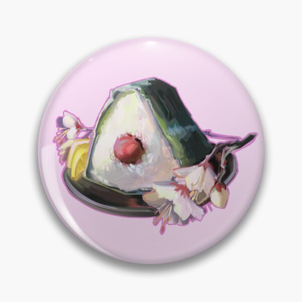 Item preview, Painted Umeboshi Onigiri designed and sold by WormLasagna.