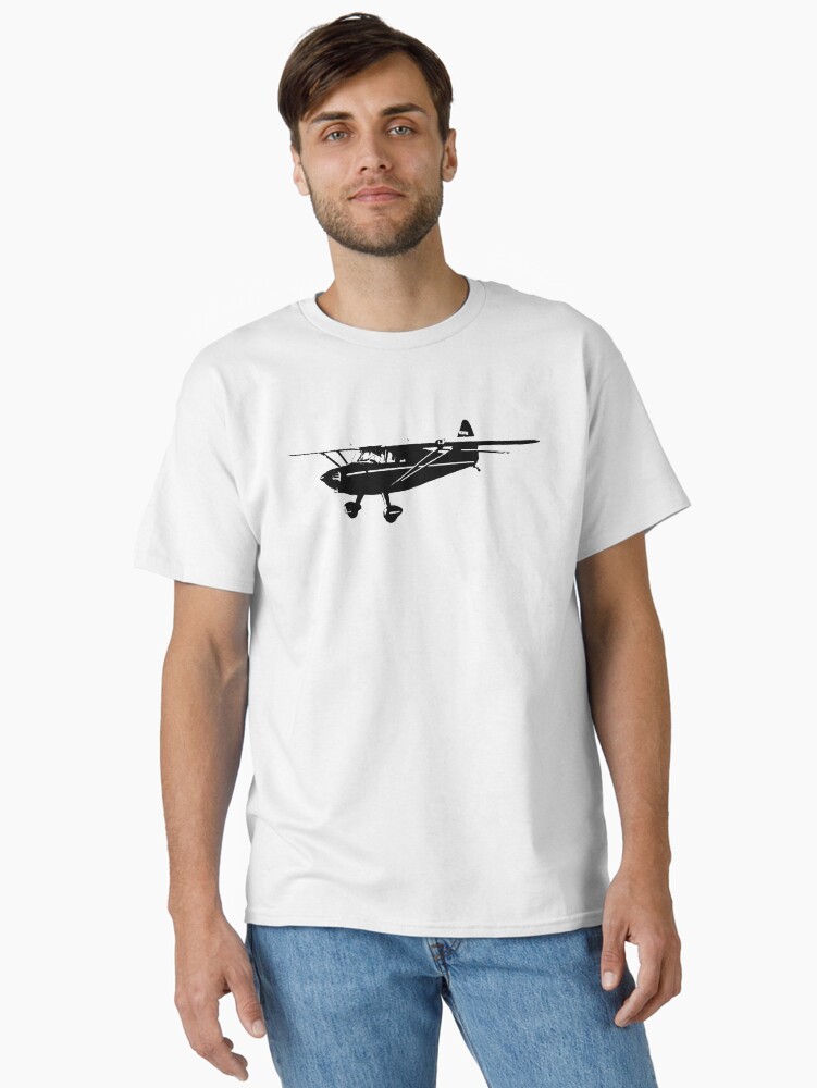 Thumbnail 1 of 7, Classic T-Shirt, Stinson Voyager Aircraft designed and sold by cranha.