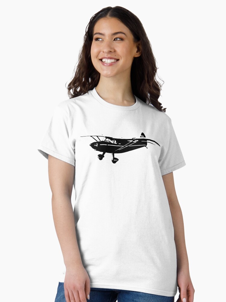 Thumbnail 2 of 7, Classic T-Shirt, Stinson Voyager Aircraft designed and sold by cranha.