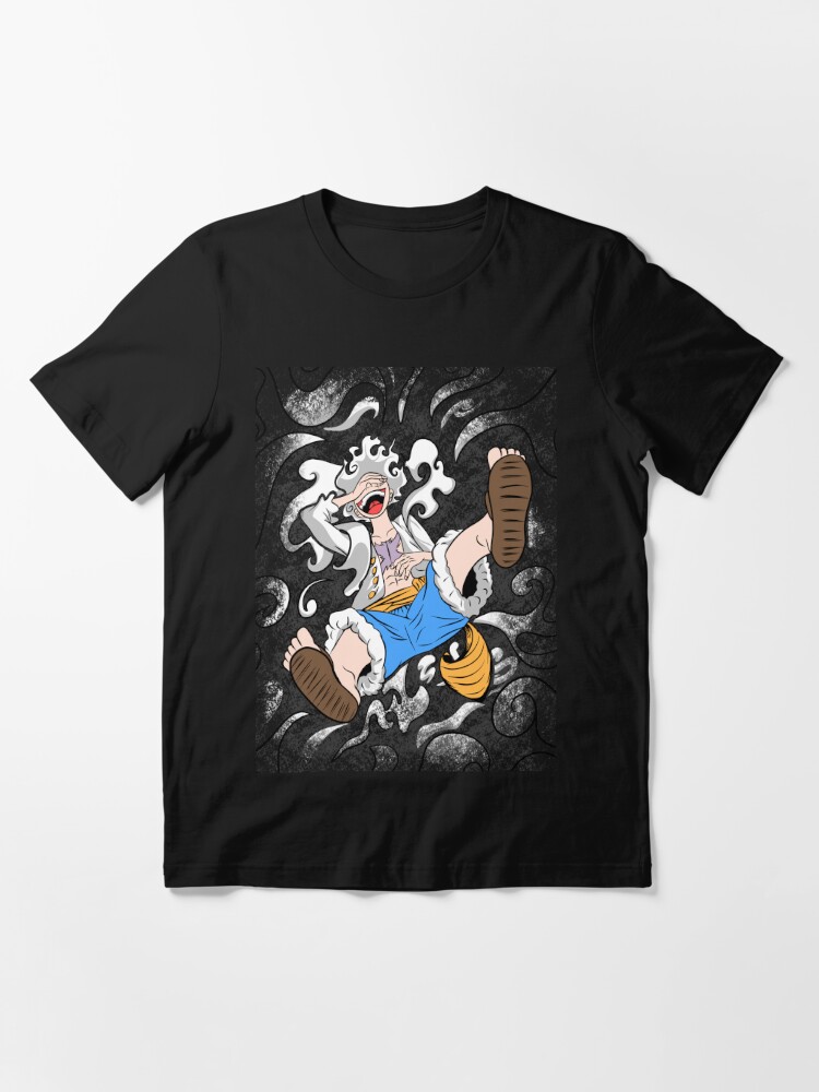 illustration of Gear 5 Sun God Nika luffy one piece Essential T-Shirt for  Sale by fandicreations
