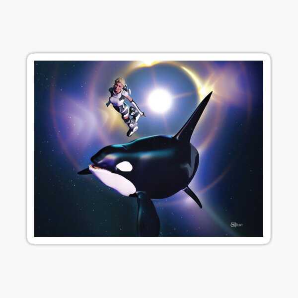 Space Orca Sticker