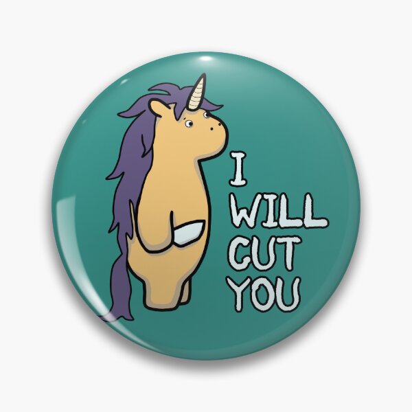Aperçu de l'œuvre Je vais te couper - Stabby Stab la licorne créée et vendue par ViewerEqualsPhoton.