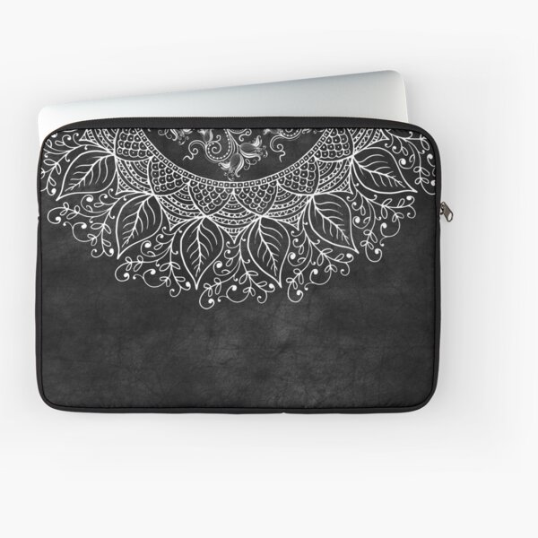 Mandaleaf - Black Laptop Sleeve