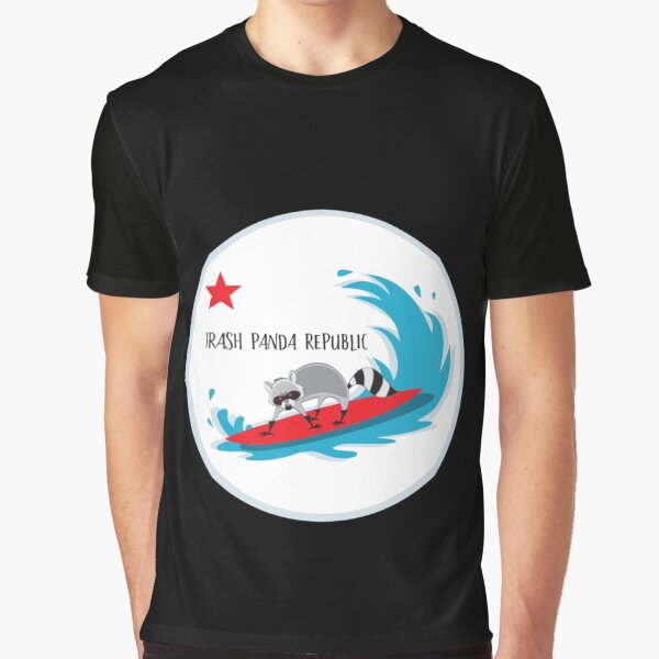 Vista previa del artículo con la obra «Mapache - Trash Panda Republic - Hang Ten», diseñado y vendido por racoon3.
