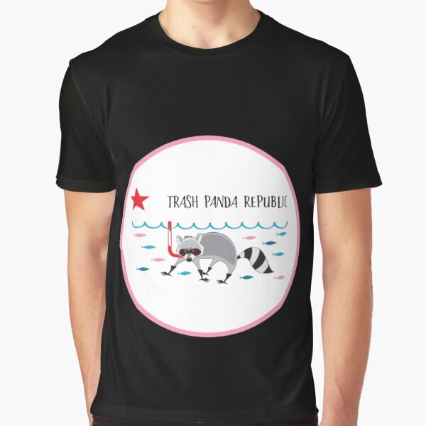 Vista previa del artículo con la obra «Mapache - Trash Panda Republic - Snorkel con pescado», diseñado y vendido por racoon3.