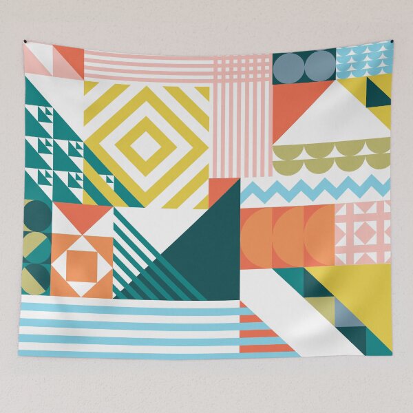 Item preview, Geometric Quilt Pattern designed and sold by stylebytara.
