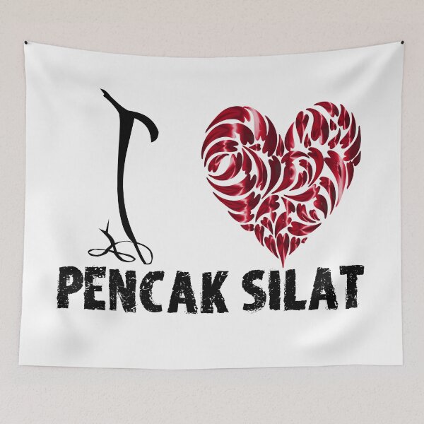 Item preview, Pencak Silat T Shirt Design I Love Pencak Silat designed and sold by MartialArtsNerd.