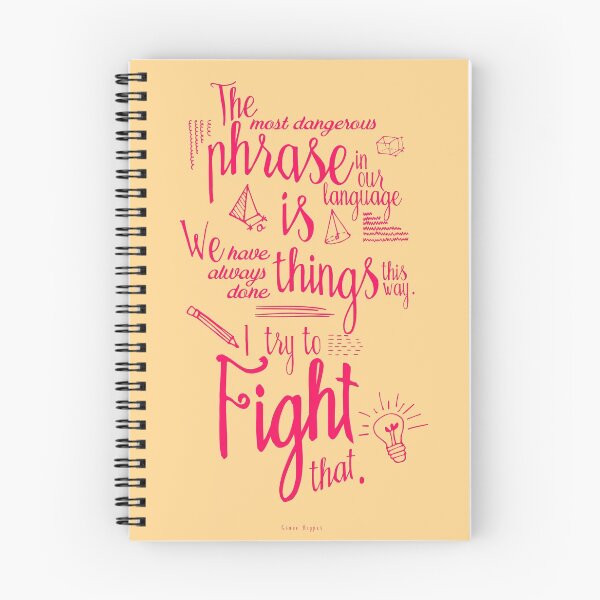Item preview, Fight that!, Grace Hopper sentence for mind-changing, mind openness, inspiration, motivation, giclée, handwritten, calligraphy, chalkboard designed and sold by Spallutos.