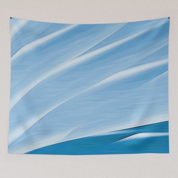 Item preview, Blue Botanical Fan designed and sold by fatenanwar.