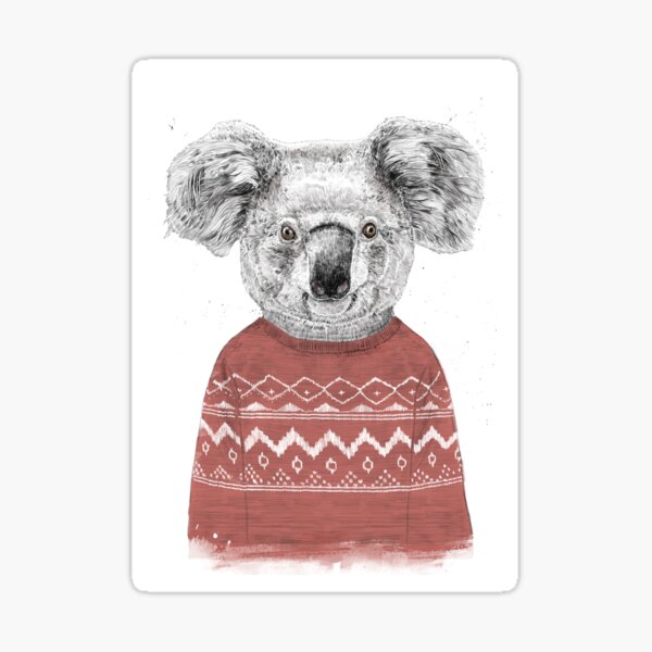 Aperçu de l'œuvre Koala d'hiver (rouge) créée et vendue par soltib.