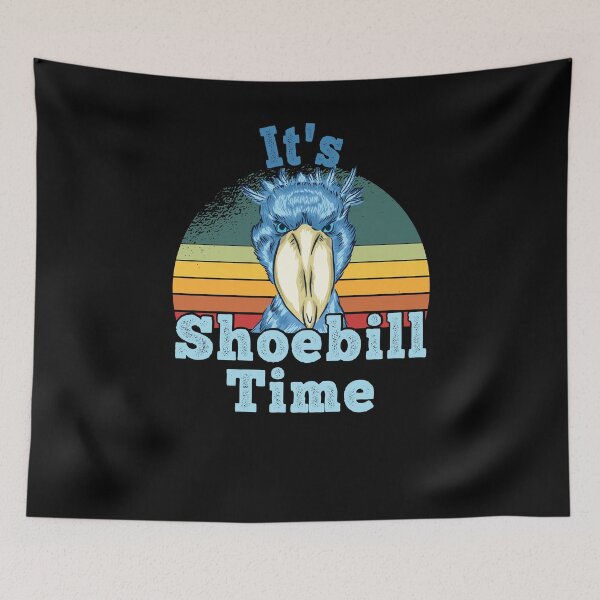 Item preview, Shoebill Retro Sunset African Bird Design designed and sold by ZzCorezZ.