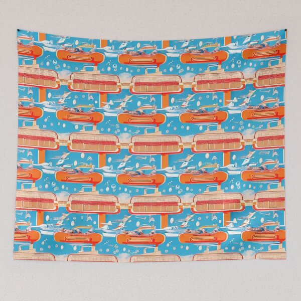 Item preview, Ferry Boat Scrub Pattern designed and sold by Aryabek.
