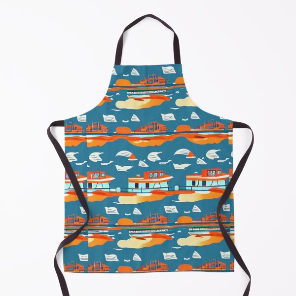 Item preview, Ferry Boat Scrub Pattern designed and sold by Aryabek.