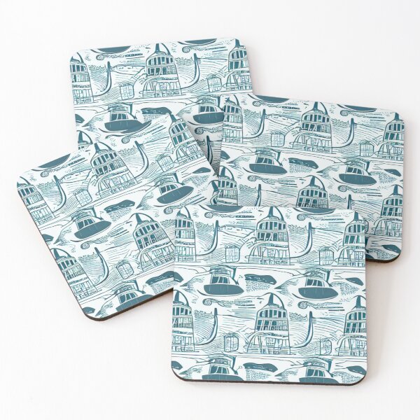 Item preview, Ferry Boat Pattern designed and sold by Aryabek.