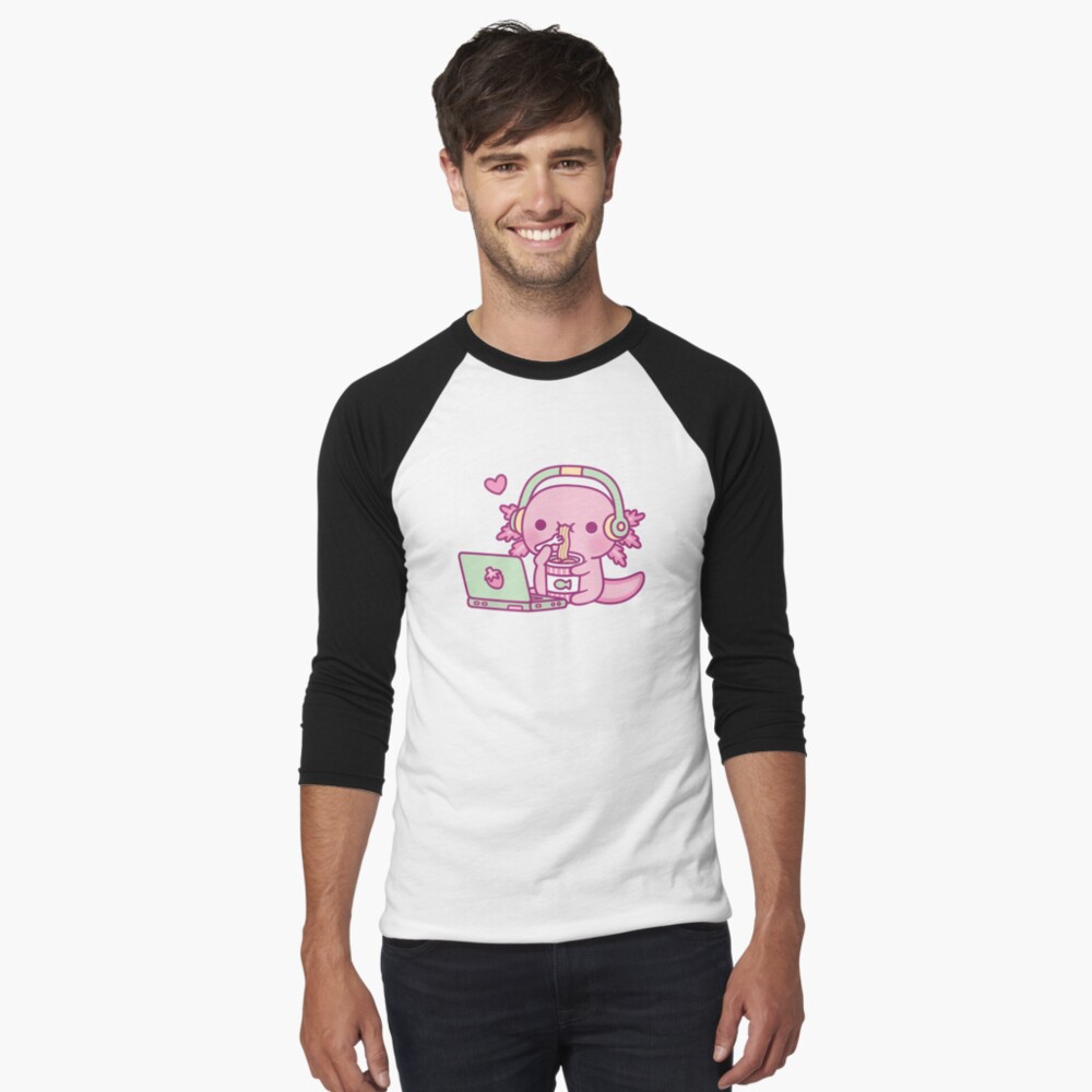 Vista previa del artículo con la obra «Camiseta ¾ estilo béisbol», diseñado y vendido por rustydoodle.