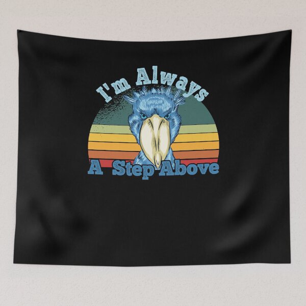 Item preview, Shoebill Retro Sunset African Bird Design designed and sold by ZzCorezZ.