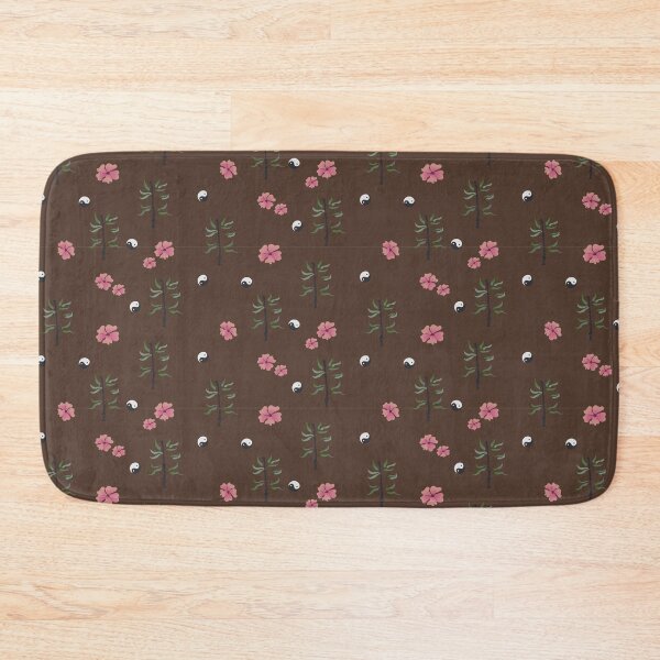 Item preview, Floral Pink Yin Yang Mindfulness designed and sold by ChantalDesign.