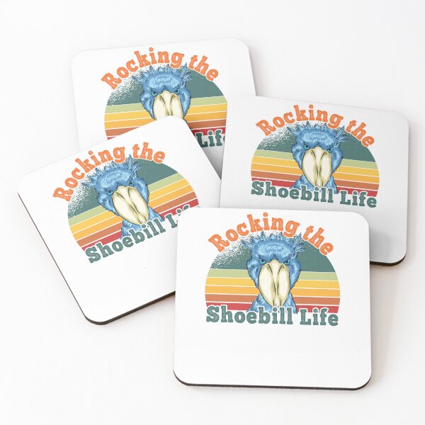 Item preview, Shoebill Retro Sunset African Bird Design designed and sold by ZzCorezZ.