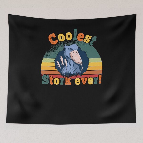 Item preview, Shoebill Retro Sunset African Bird Design designed and sold by ZzCorezZ.