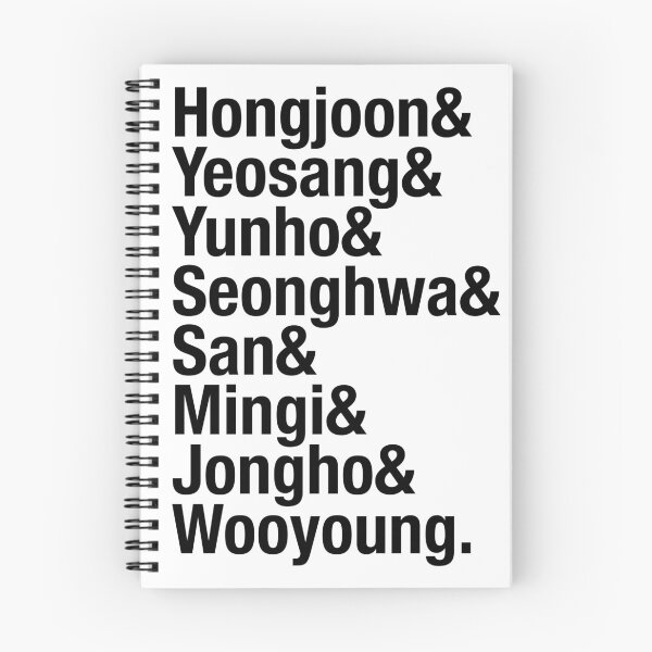 Item preview, ATEEZ | Member List (in black) designed and sold by LolirotSav.