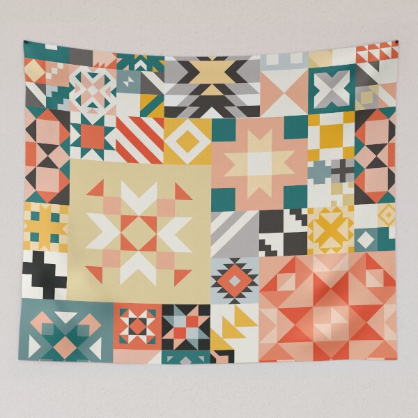 Item preview, Geometric Quilt Pattern designed and sold by stylebytara.