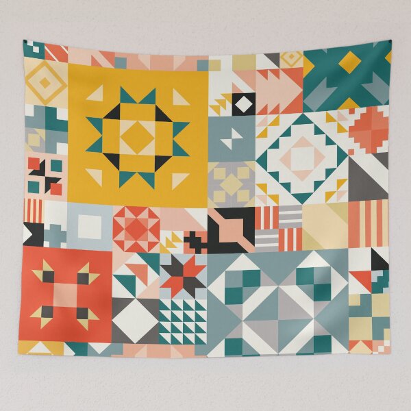 Item preview, Geometric Quilt Pattern designed and sold by stylebytara.