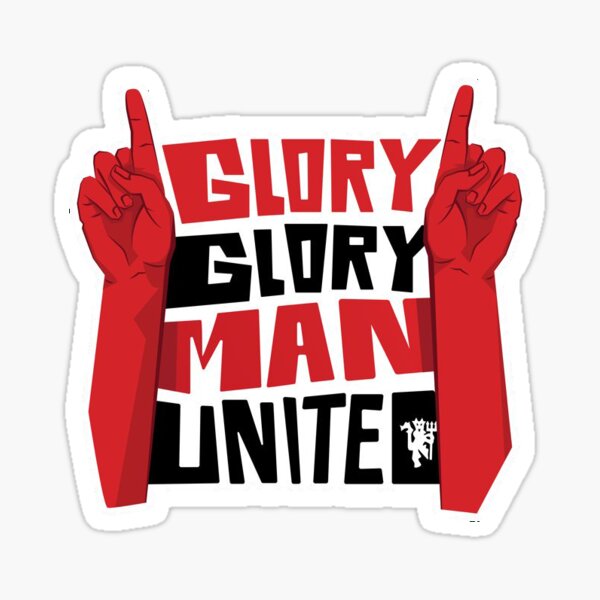 manchester united Glory Glory Sticker