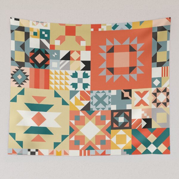 Item preview, Geometric Quilt Pattern designed and sold by stylebytara.