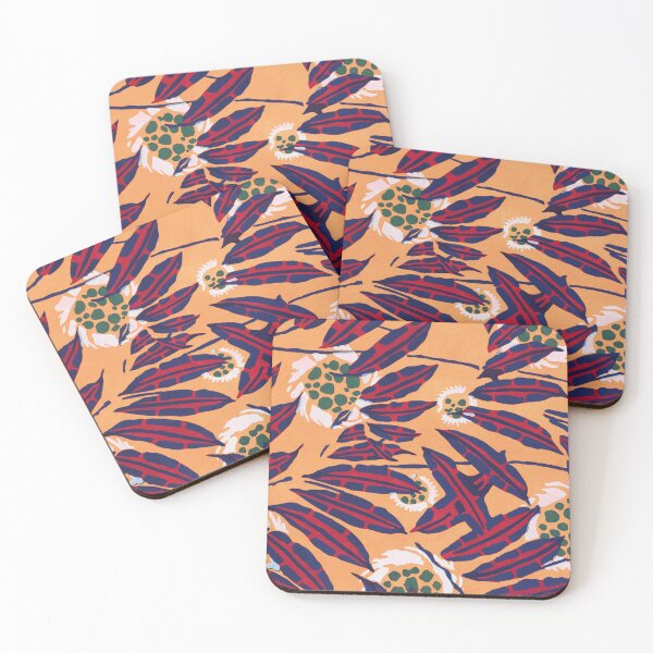 Item preview, EA Séguy botanical floral print – red and orange designed and sold by rpvga.