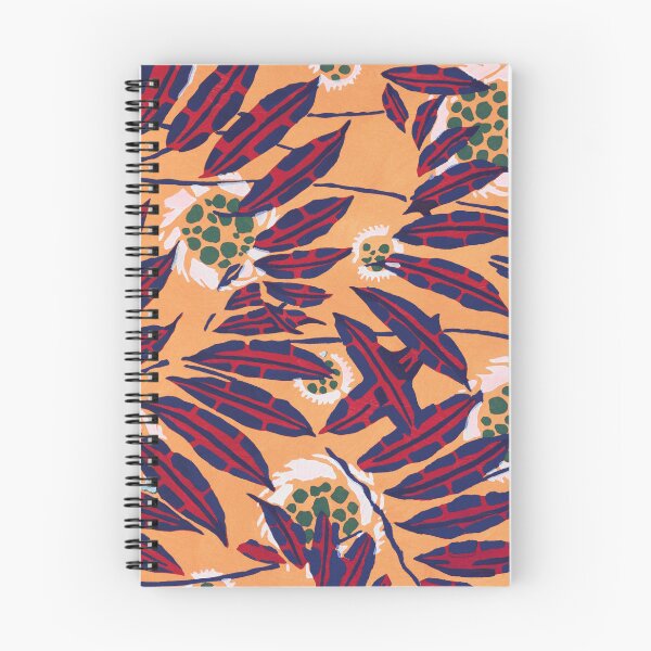 Item preview, EA Séguy botanical floral print – red and orange designed and sold by rpvga.
