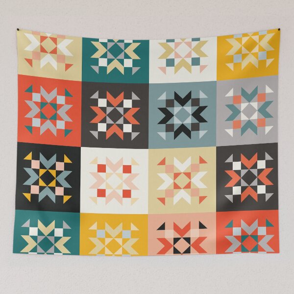 Item preview, Geometric Quilt Pattern designed and sold by stylebytara.