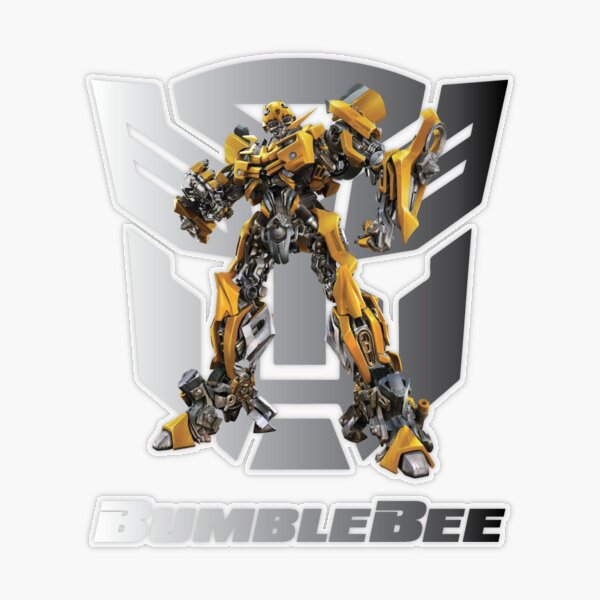 TRANSFORMERS Movie BUMBLEBEE Promo Shot Full Body Window Cling Sticker NEW