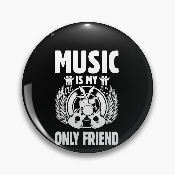 Aperçu de l'œuvre Music Is My Only Friend Music Lover Musician Melody créée et vendue par GrumpyDadCo.