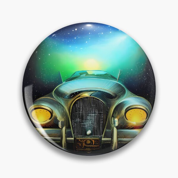 Artikelvorschau, Retro-Auto im Weltraum entworfen und verkauft von BigBrainArtwork.